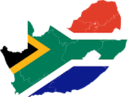 . I will be boarding a plane to Johannesburg, South Africa! (south africa provinces flag back)