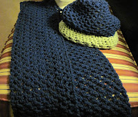 crochet hats and scarves