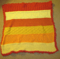 knitted oddball preemie blanket