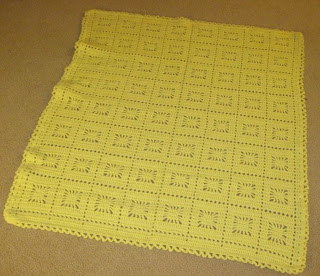 crochet yellow afghan