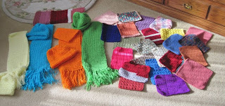 crocheted and knitted items for homeless