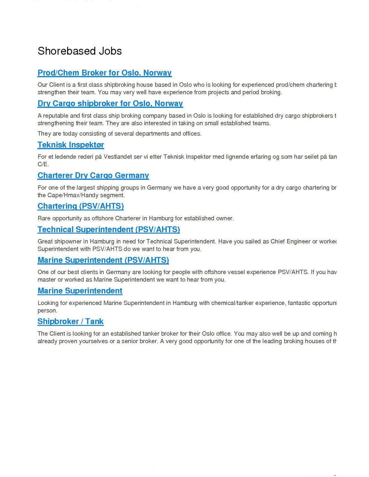 jobs norway - Best top wallpapers