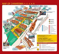 Mapa de Chinatown en Singapur