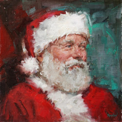 santa paintings santas claus painting paint dueling scenes duchesstrading father december uploaded