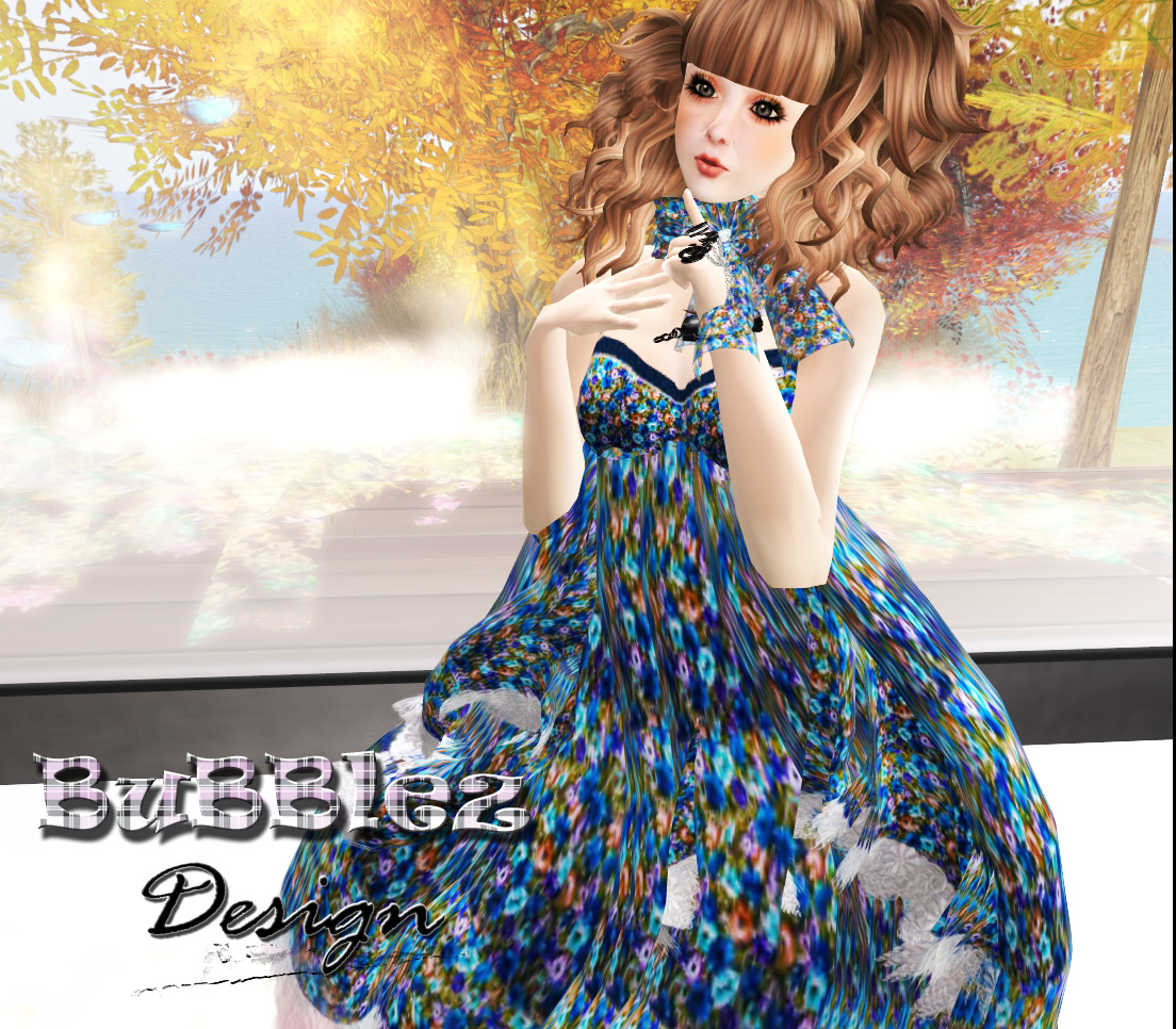 Bubblez Style Bubblez Design Baby Winter Blue Dress (free group gift)