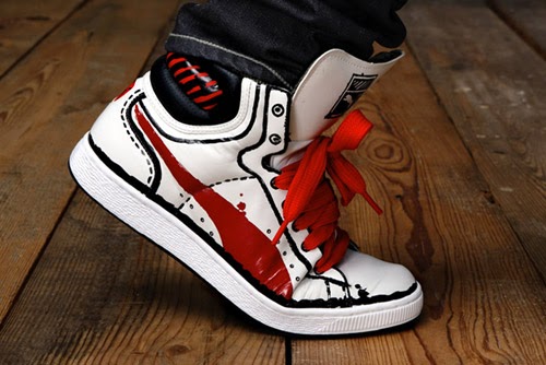 Buy PUMA Mens First Round Sketch SneakerTeam Regal RedBlack12 M at  Amazonin
