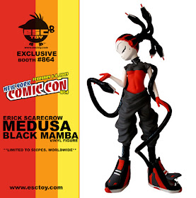 ESC Toy – Medusa New York Comic Con Black Mamba Colorway Vinyl Figure by Erick Scarecrow