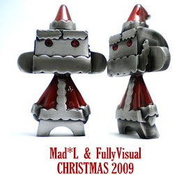 Fully Visual x MAD Mini Metal Mad’l Santa 09 - Red Colorway