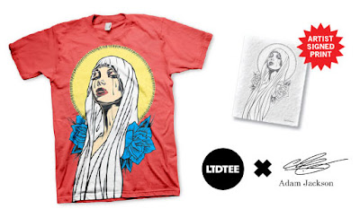 LTD Tee - Saint Mary T-Shirt & Art Print by Adam Jackson
