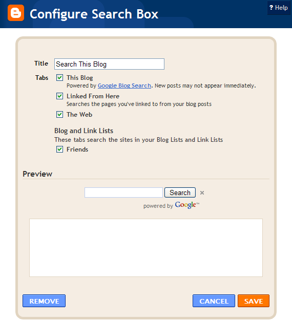 Blog search. Blog search