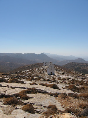 abandoned windmills rocky landscape