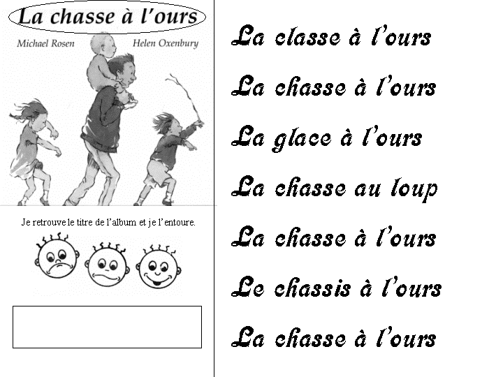 Maternelle La chasse à l