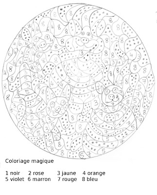 Maternelle: Coloriage magique, chats