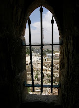 Looking out from the Tomb of Shmuel Hanavie - Nabi Samuel