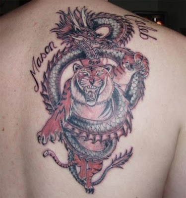 Dragon Tattoo and Tiger Designs