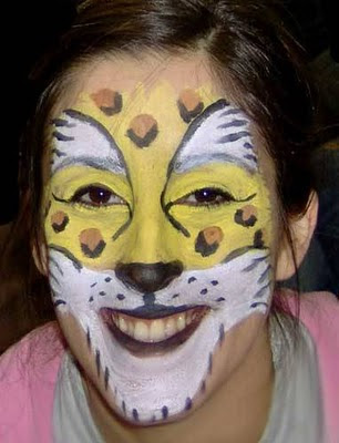 Tiger Body Painting in Sexy Girl