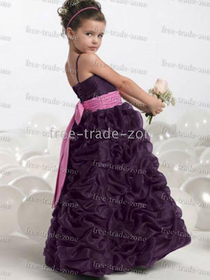 Flower girl purple dresses