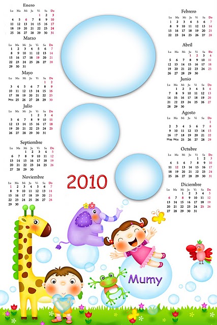 CALENDÁRIO INFANTIL 2010