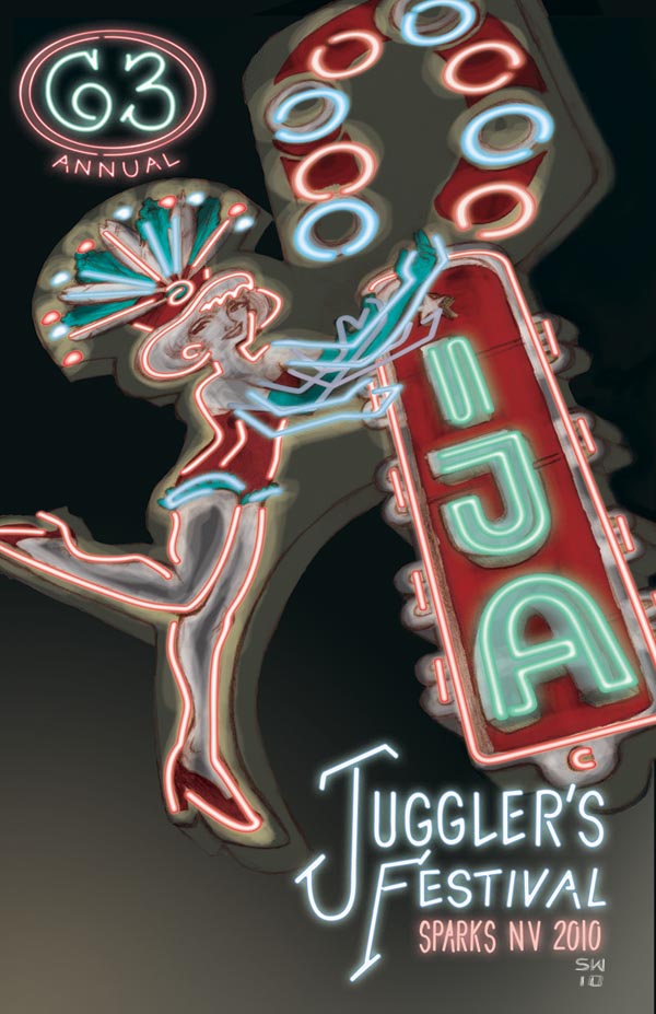 Sam Washburn Illustration International Jugglers' Association