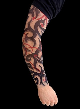 Maskworld presents pullon best Tribal Tattoo Skin Sleeves
