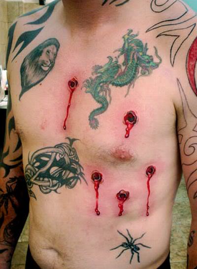Some of the strangest bizarre and most unusual tattoos often don't receive