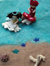 wet felted ocean playmat tutorial