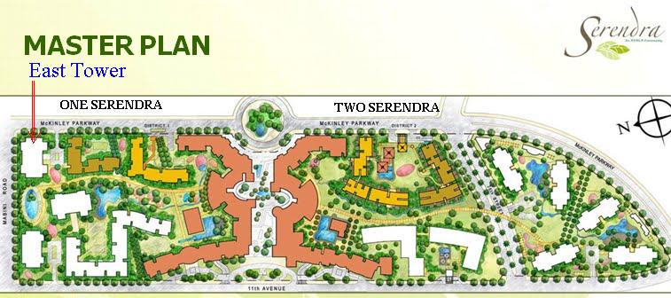 East Tower at One Serendra: Location