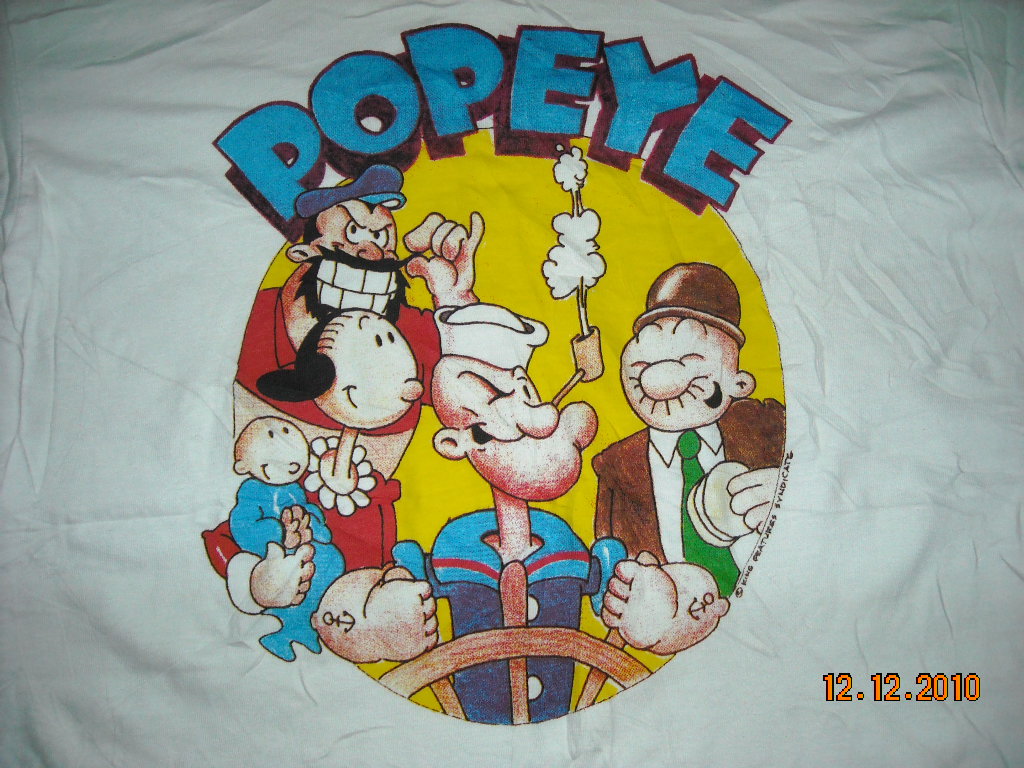 Anak Liar Rocks! Vintage POPEYE cartoon Tshirt (SOLD)
