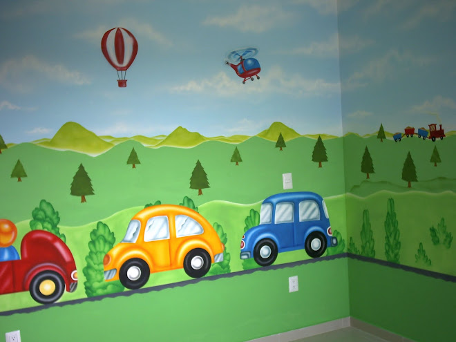 DECORACION CON MURAL RECAMARA INFANTIL