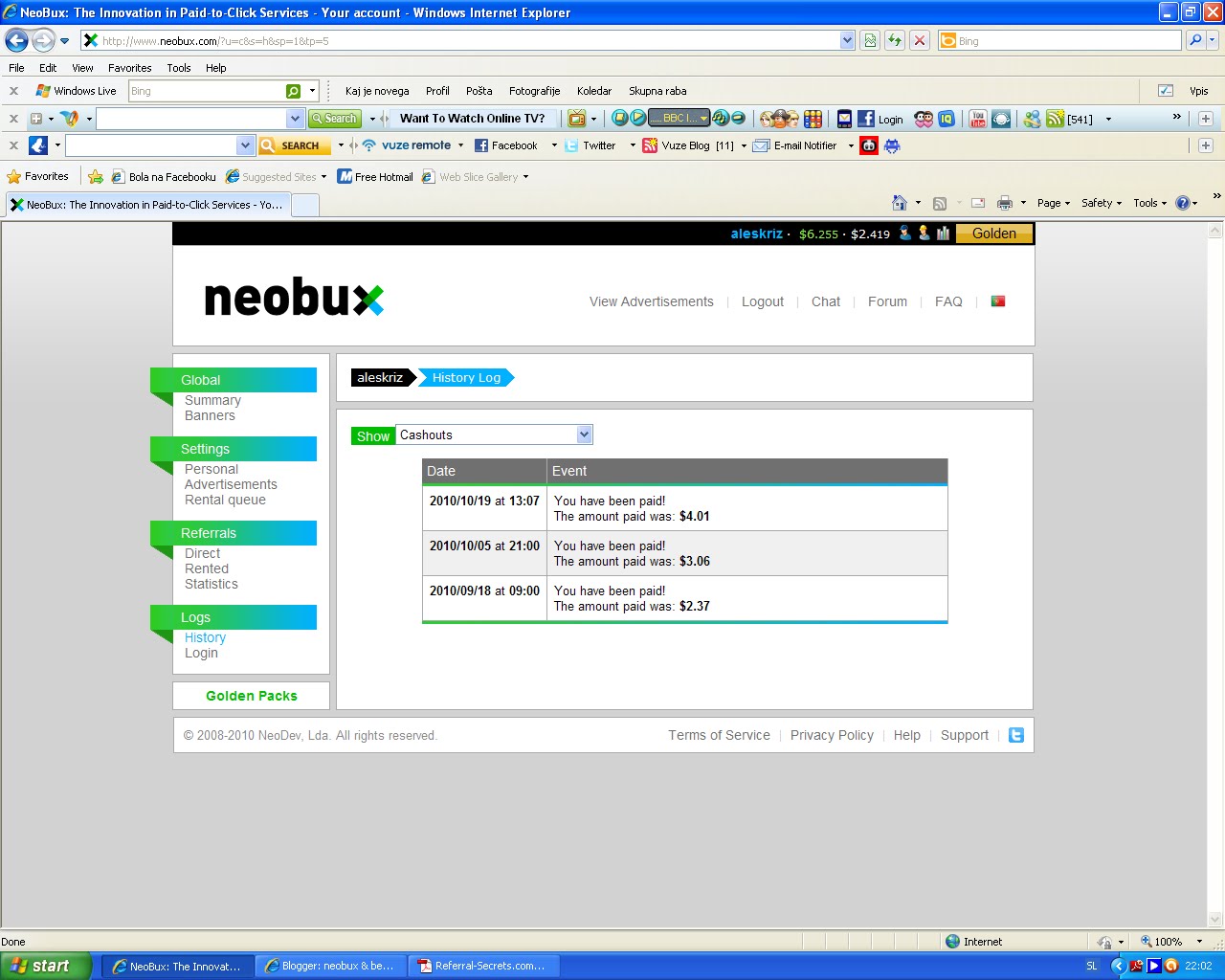 neobux & best ptc make 1000 monthly!!!!!!