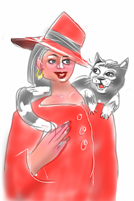 Cat fur stole is a sketch by illustrator Artmagenta
