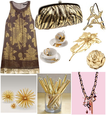 gold, glitter, kelly wearstler