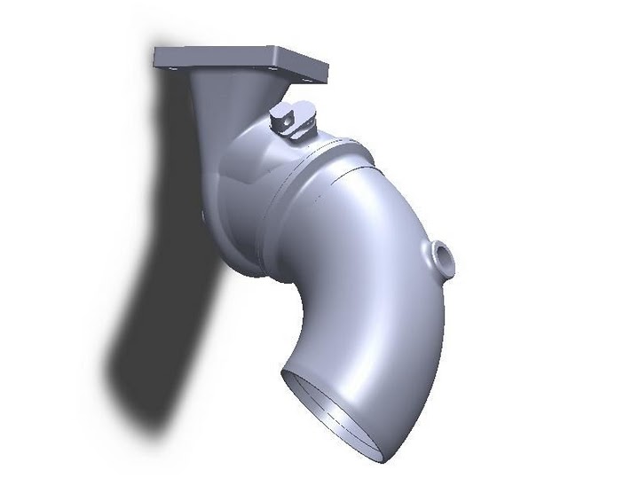 CCMEngineering 3 and 2.5 Inch Cast Downpipe Elbows for Custom T25 Turbo