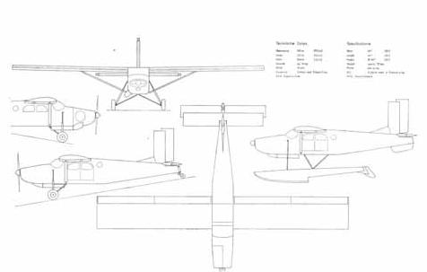 Pilatus pc 6 porter чертежи