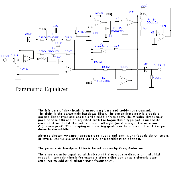 RO ELECTRONICA: SCHHEMA EGALIZATOR PARAMETRIC - PARAMETRIC EQUALIZER