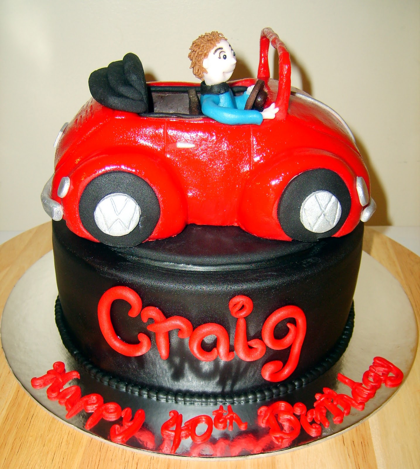 Caketopia VW Covertible Cake for Craig
