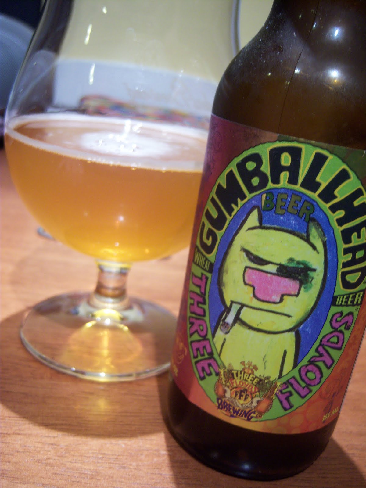 what we're drinking: 258. Three Floyds Gumballhead Wheat Beer