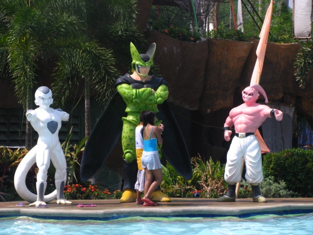 Dragon Ball kiddie pool - No gunpla yesterday...it's my wife's birthday ...