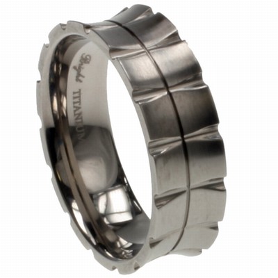 316L Grade Stainless Steel Gecko Men's Wedding Band matte polish and ...