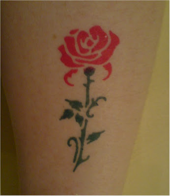 Rose Temporary Tattoo