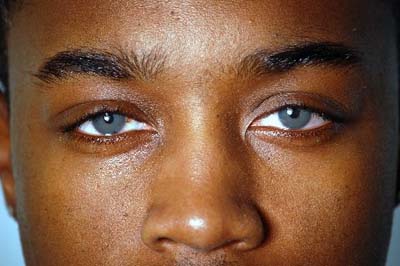black people with blue eyes