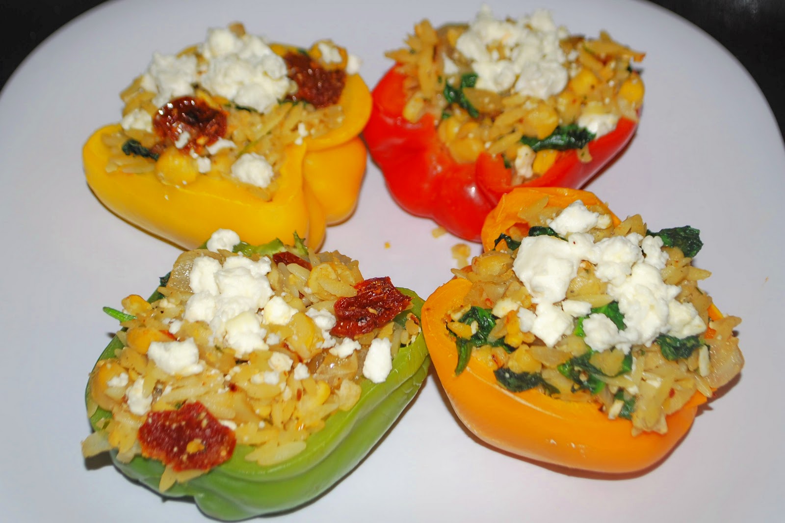 My {Valuable, but Small} Life: Greek Orzo Stuffed Peppers