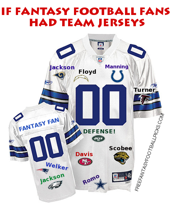 If Fantasy Football Fans Had Team Jerseys Fantasy Football, Fantasy