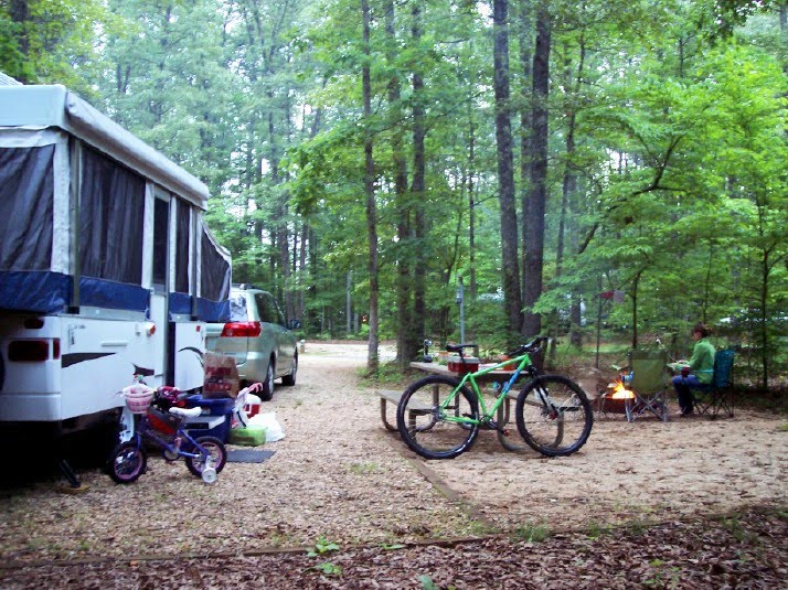 joel dirt camping at James River State Park