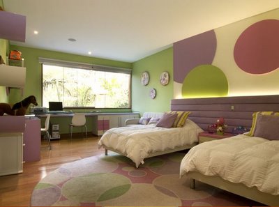 Colores para Decorar: Con que colores combina pared verde en dormitorios