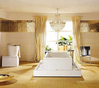 Colores para Decorar: Baños Dorados, un lujazo