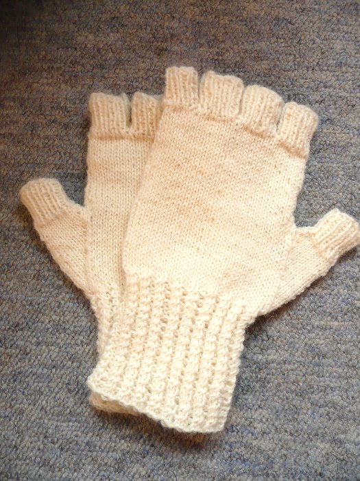 LUKIUP Kniestrümpfe & Handschuhe Set - Weiß-rote Streifen Mit Hoher Elastizität