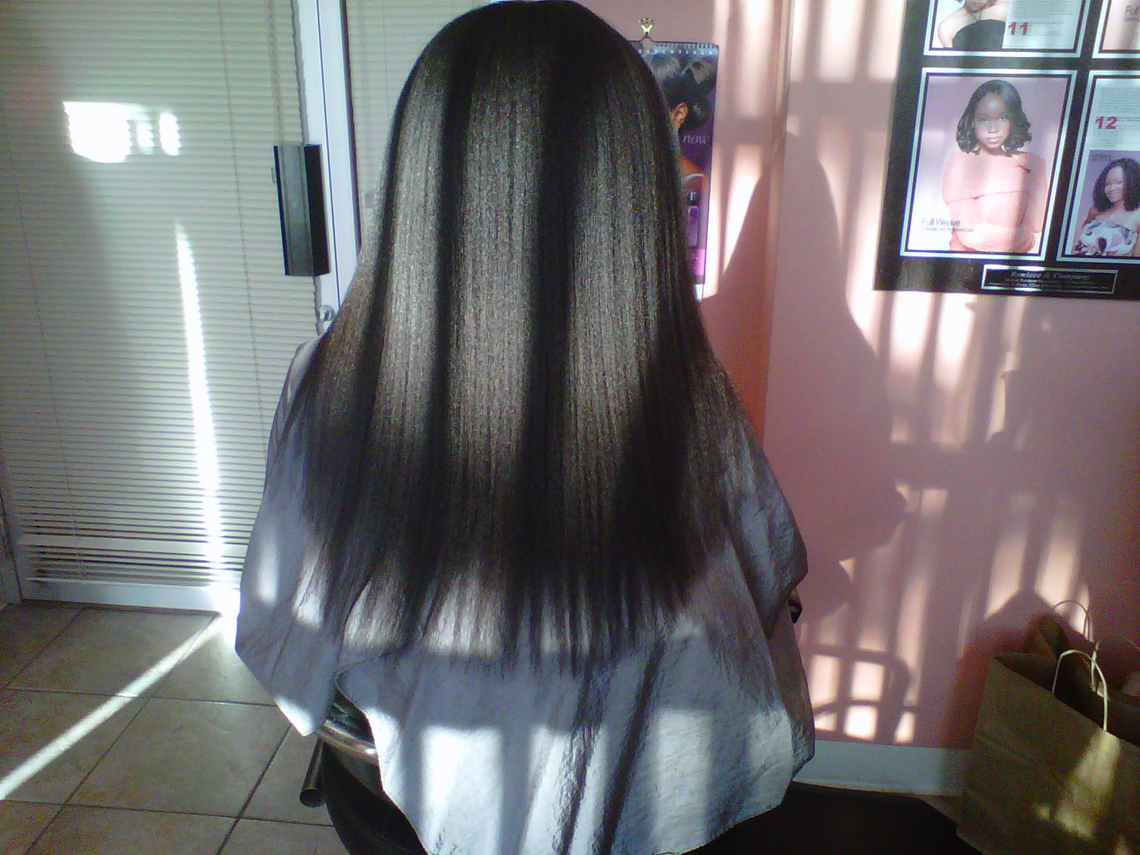 Coarse Hair, Long Hair: Relaxer and Hair Cut Pictures