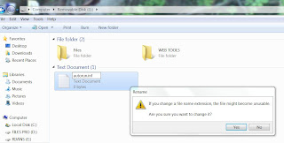Rename it into autorun.inf