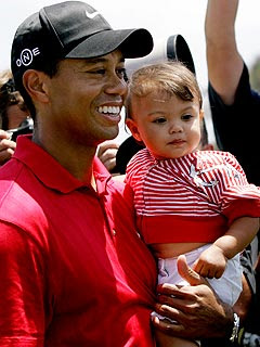 tiger woods as a baby